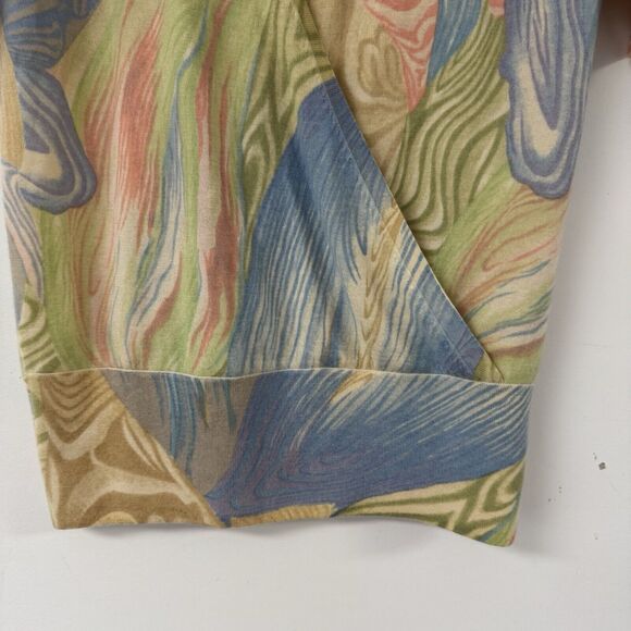 TSE Cashmere Surplice Knit Short Sleeve Deep V Neckline Top Blouse Artsy Small - Picture 5 of 12